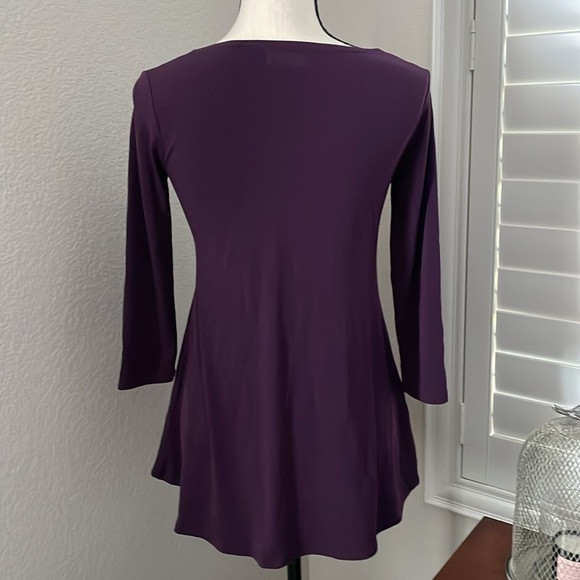 Alfani Petite extra small 3/4 sleeve pullover tunic top. Longer hem in back - Picture 5 of 8